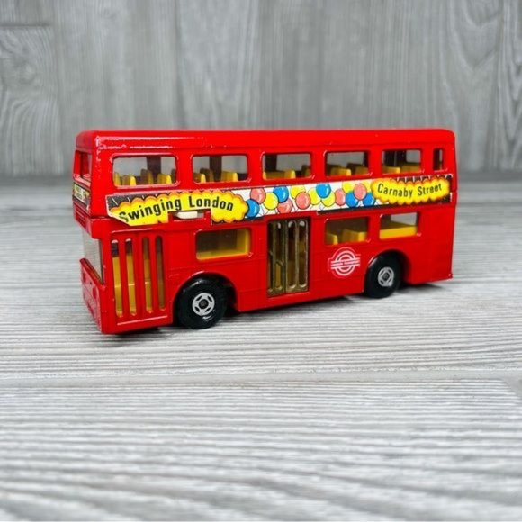 Vintage 1972 Matchbox super long k-15 Superfast The Londoner Carnaby Street Bus - Picture 1 of 7